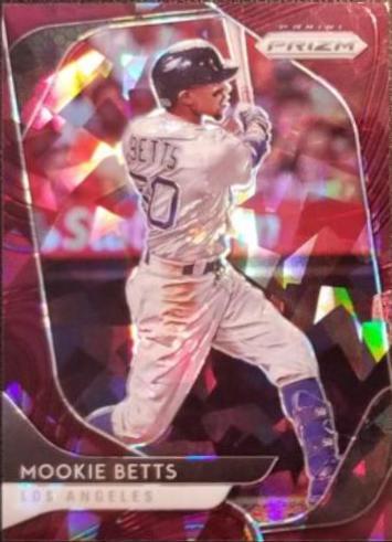 Mookie Betts [Burgundy Cracked Ice Prizm] #117