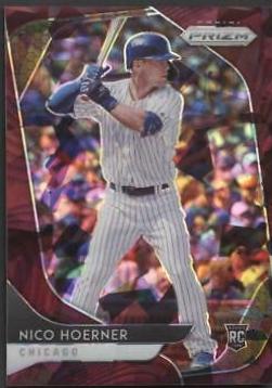 Nico Hoerner [Burgundy Cracked Ice Prizm] #30