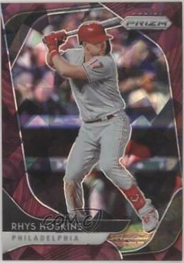 Rhys Hoskins [Burgundy Cracked Ice Prizm] #210