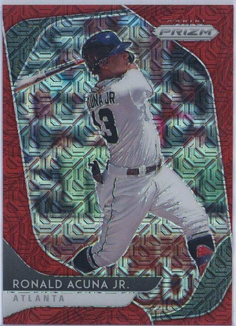 Ronald Acuna Jr. [Red Mojo Prizm] #184