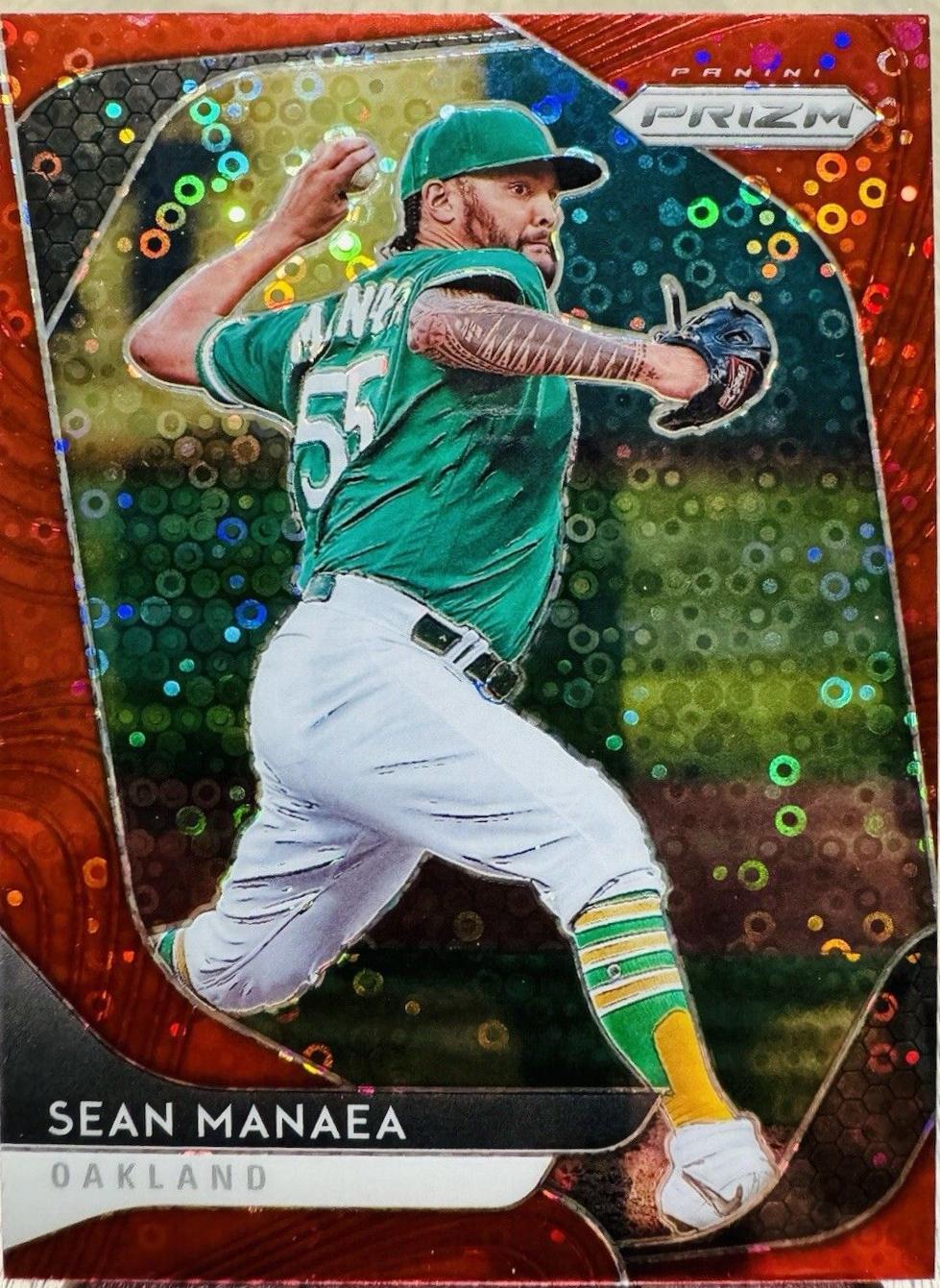 Sean Manaea [Red Donut Circles Prizm] #84