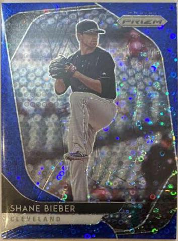 Shane Bieber [Blue Donut Circles Prizm] #36