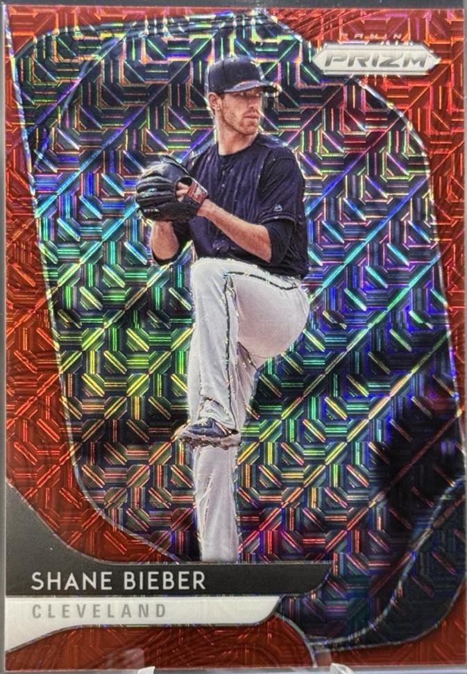Shane Bieber [Red Mojo Prizm] #36