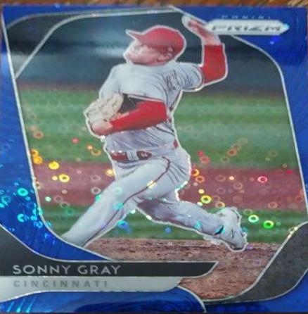 Sonny Gray [Blue Donut Circles Prizm] #136