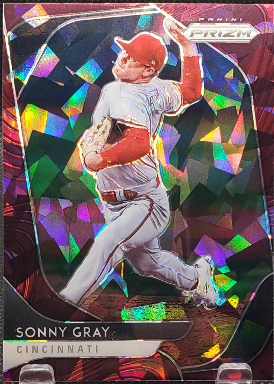 Sonny Gray [Burgundy Cracked Ice Prizm] #136