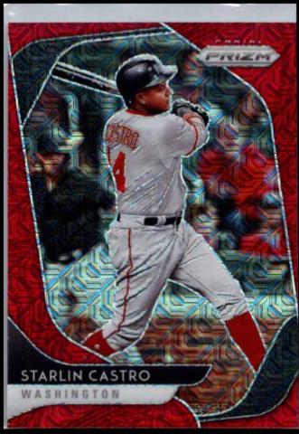 Starlin Castro [Red Mojo Prizm] #144