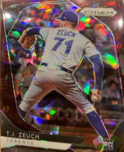 T.J. Zeuch [Burgundy Cracked Ice Prizm] #3