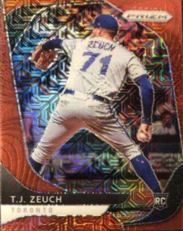 T.J. Zeuch [Red Mojo Prizm] #3