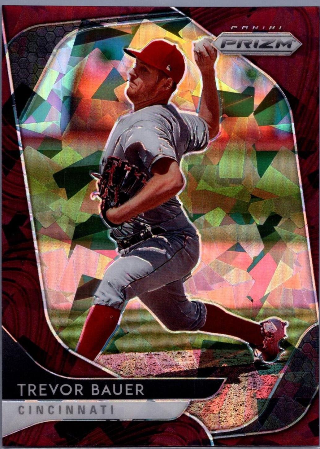 Trevor Bauer [Burgundy Cracked Ice Prizm] #174