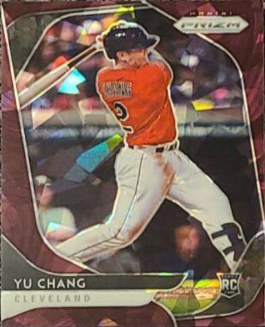 Yu Chang [Burgundy Cracked Ice Prizm] #171
