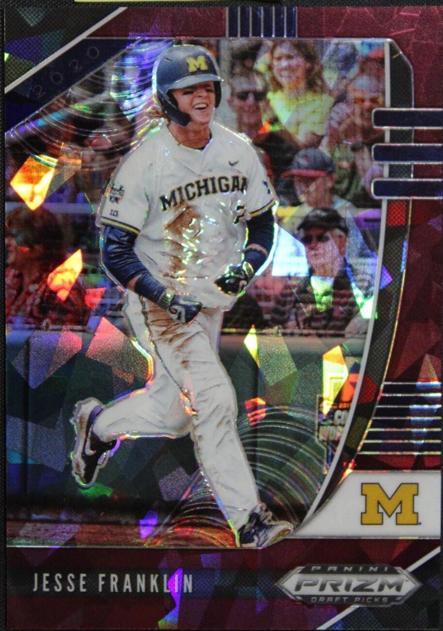 Jesse Franklin [Burgundy Cracked Ice Prizm] #PDP97