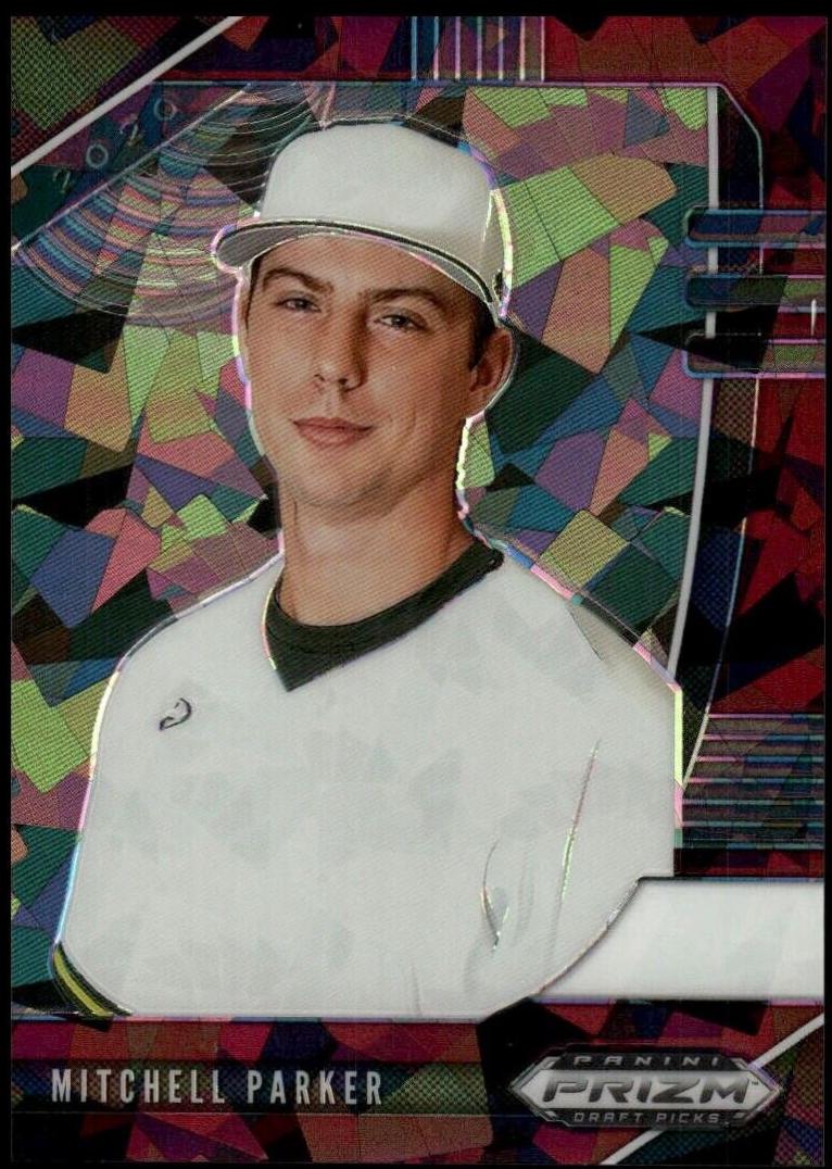 Mitchell Parker [Burgundy Cracked Ice Prizm] #PDP153