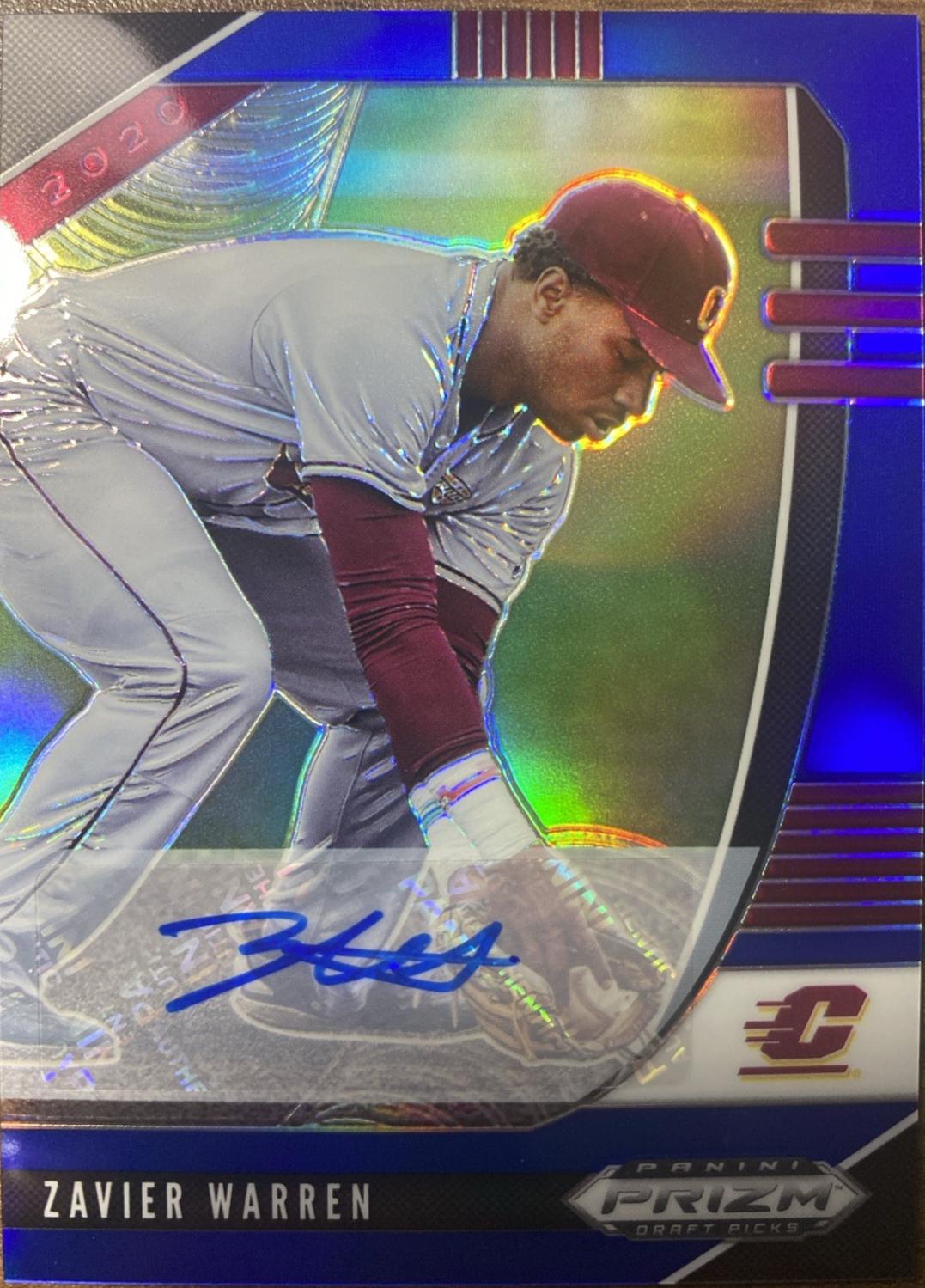 Zavier Warren [Autograph Blue Prizm] #PDP92