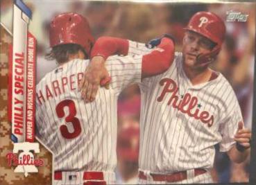 Bryce Harper / Rhys Hoskins [Memorial Day Camo] #446