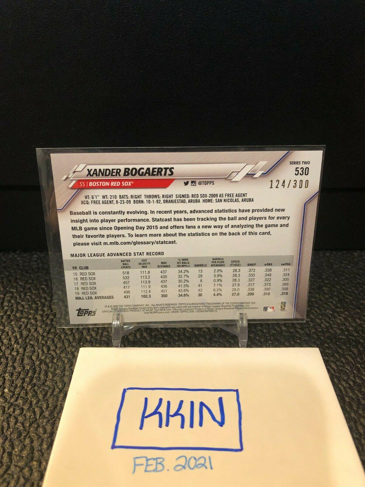 Xander Bogaerts [Advanced Stat] #530