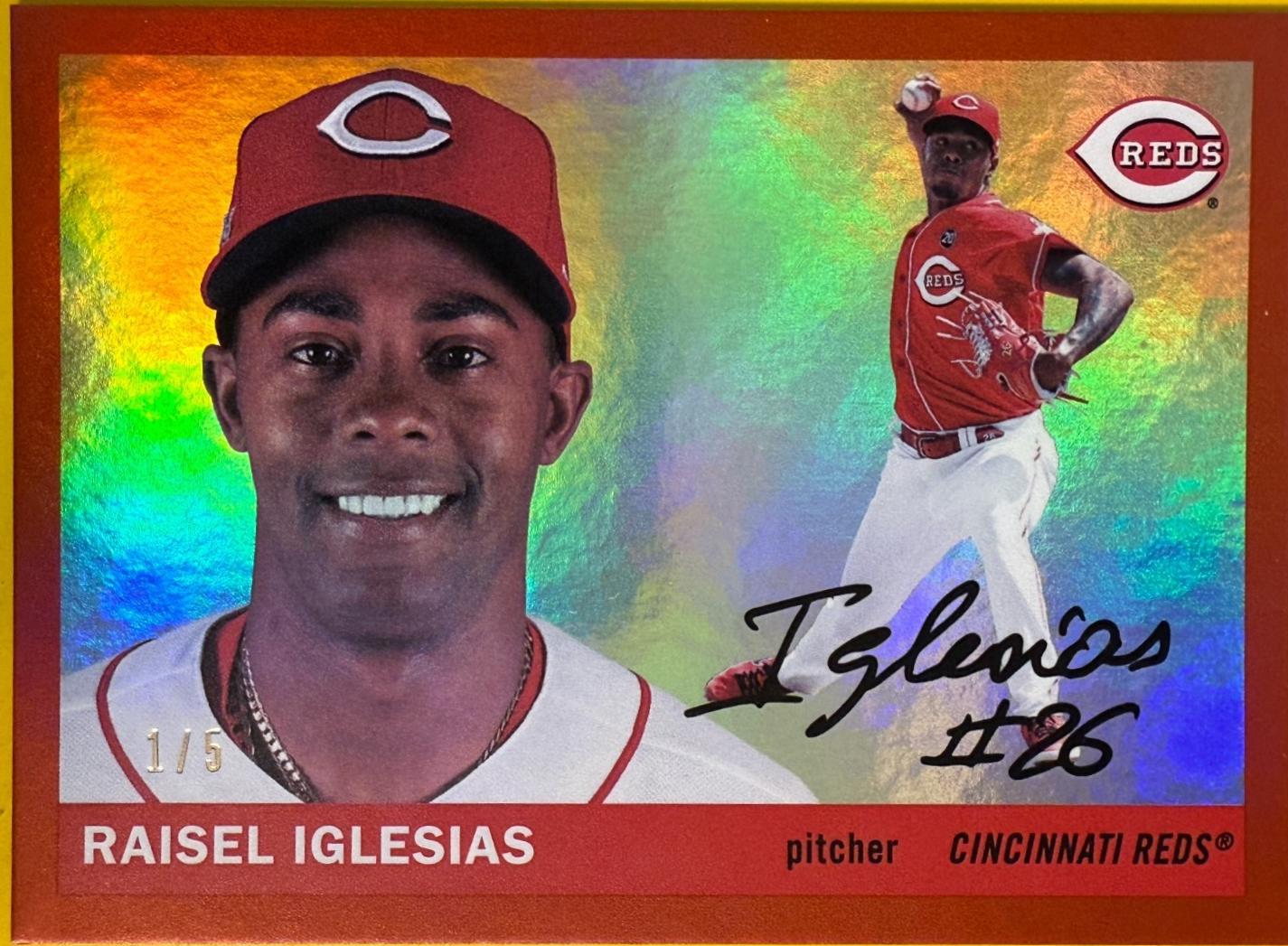 Raisel Iglesias [Red Holo Foil] #86