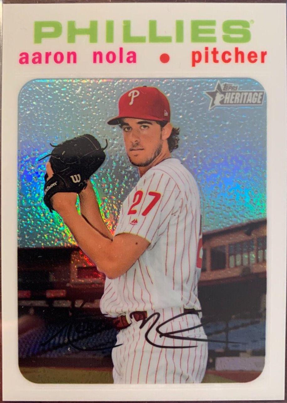 Aaron Nola [Chrome White Refractor] #THC-53
