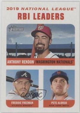 Anthony Rendon / Freddie Freeman / Pete Alonso [White Border] #64