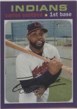 Carlos Santana [Chrome Purple Refractor] #THC-56