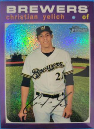 Christian Yelich [Chrome Purple Refractor] #THC-174