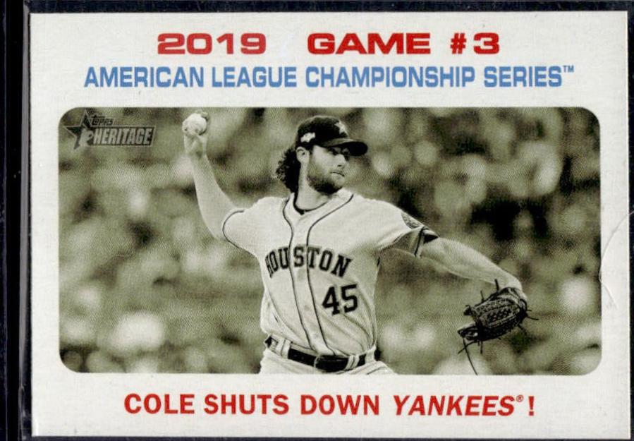 Cole Shuts Down Yankees [White Border] #197