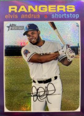 Elvis Andrus [Chrome Purple Refractor] #THC-401