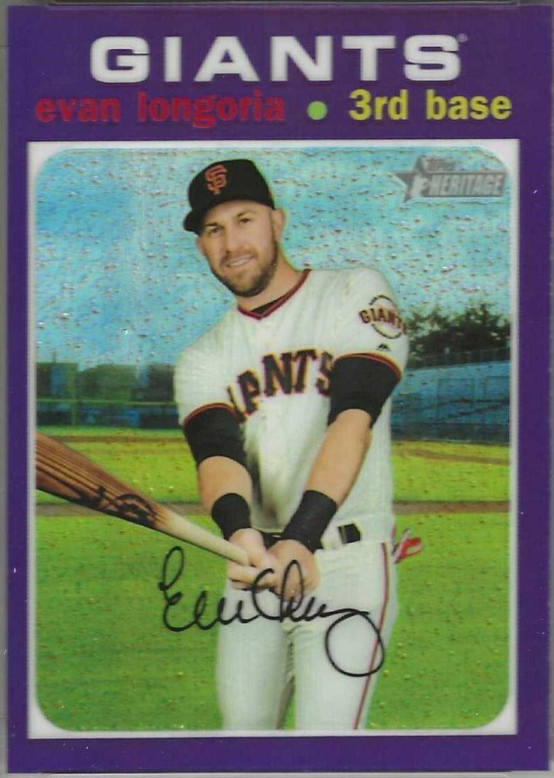 Evan Longoria [Chrome Purple Refractor] #THC-32