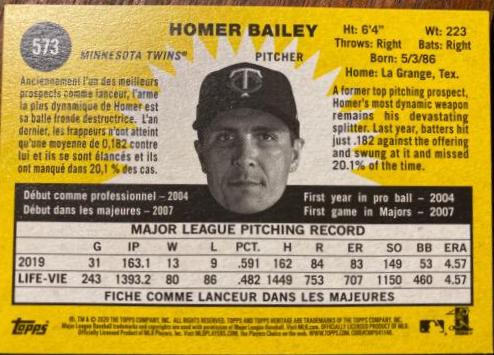 Homer Bailey [French Text] #573