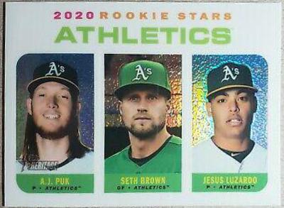 Jesus Luzardo / Seth Brown / A.J. Puk [Chrome White Refractor] #THC-317