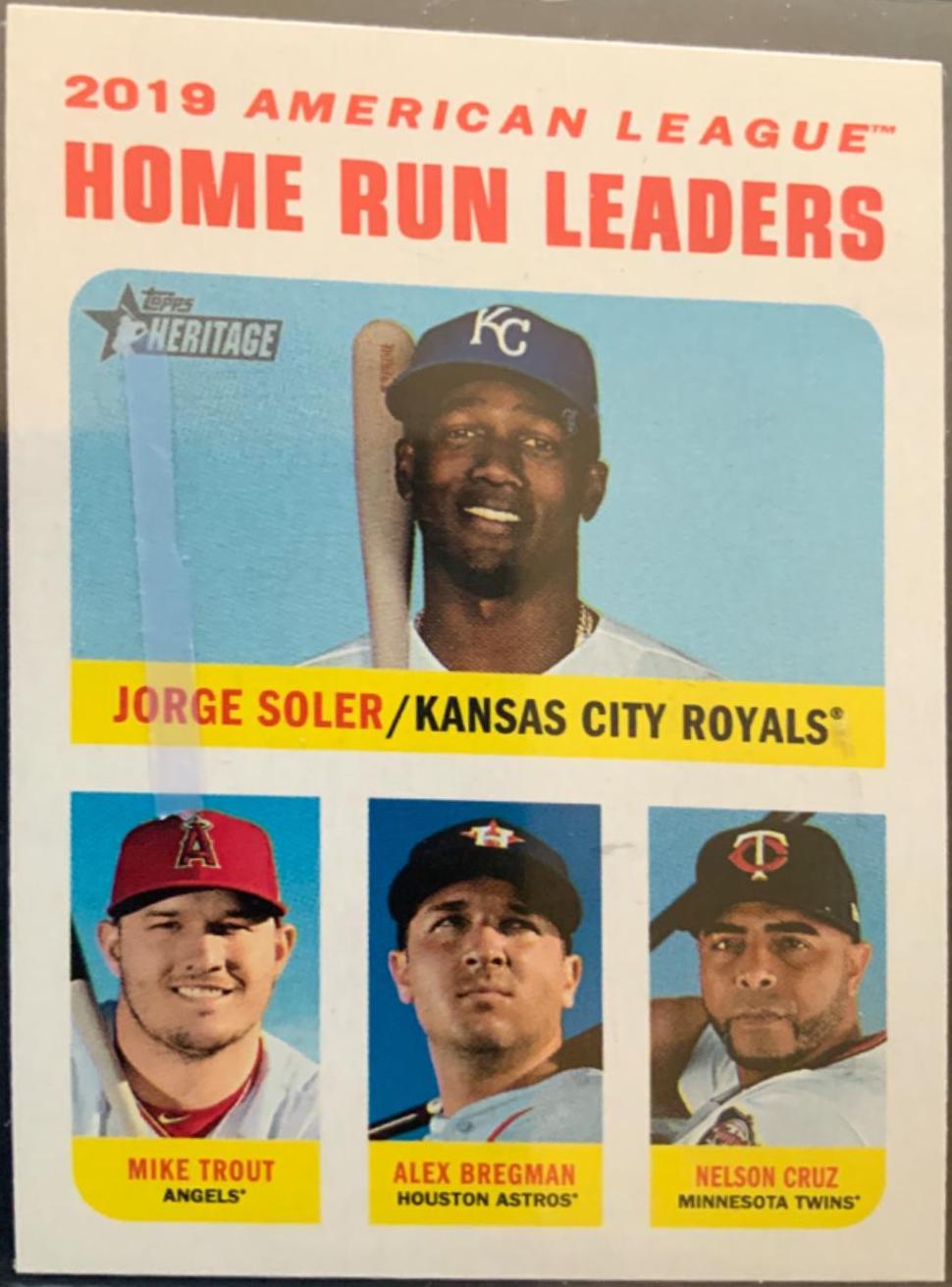 Jorge Soler / Mike Trout / Alex Bregman / Nelson Cruz [White Border] #65