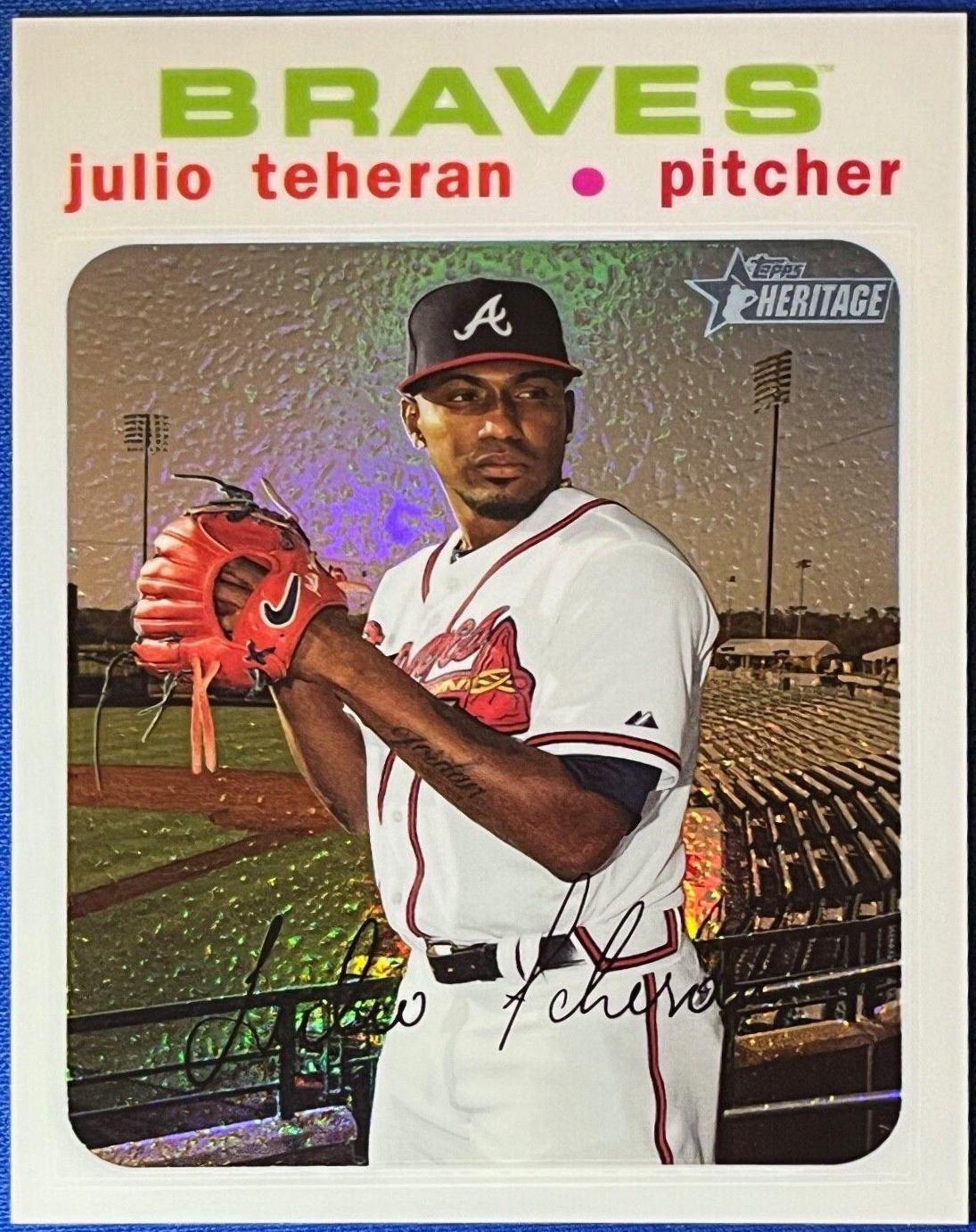 Julio Teheran [Chrome White Refractor] #THC-516