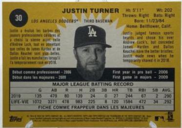 Justin Turner [French Text] #30
