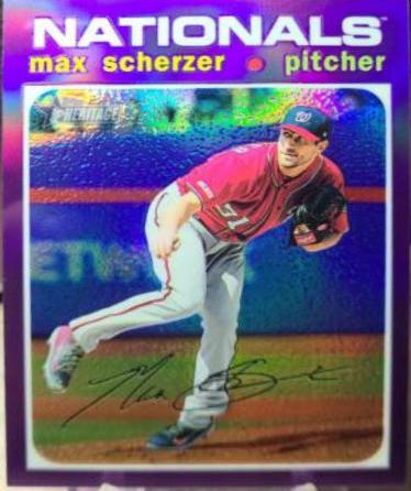 Max Scherzer [Chrome Purple Refractor] #THC-82
