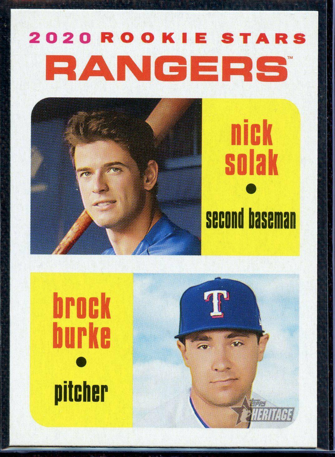 Nick Solak / Brock Burke [White Border] #181