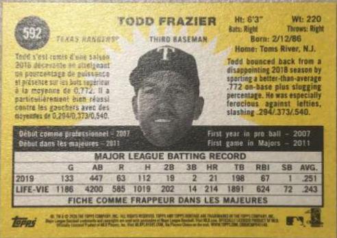 Todd Frazier [French Text] #592