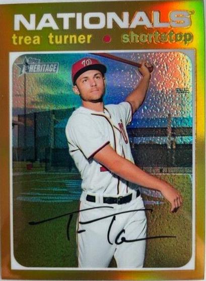 Trea Turner [Chrome Gold Refractor] #THC-154
