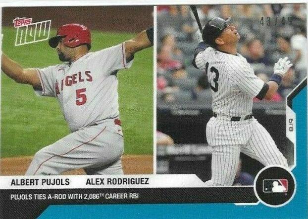 Albert Pujols / Alex Rodriguez [Blue] #130