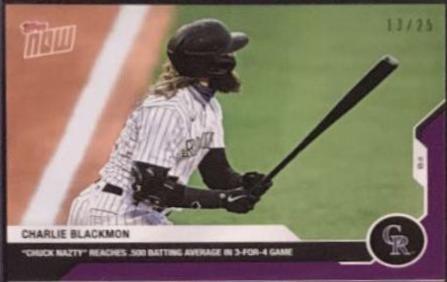Charlie Blackmon [Purple] #91