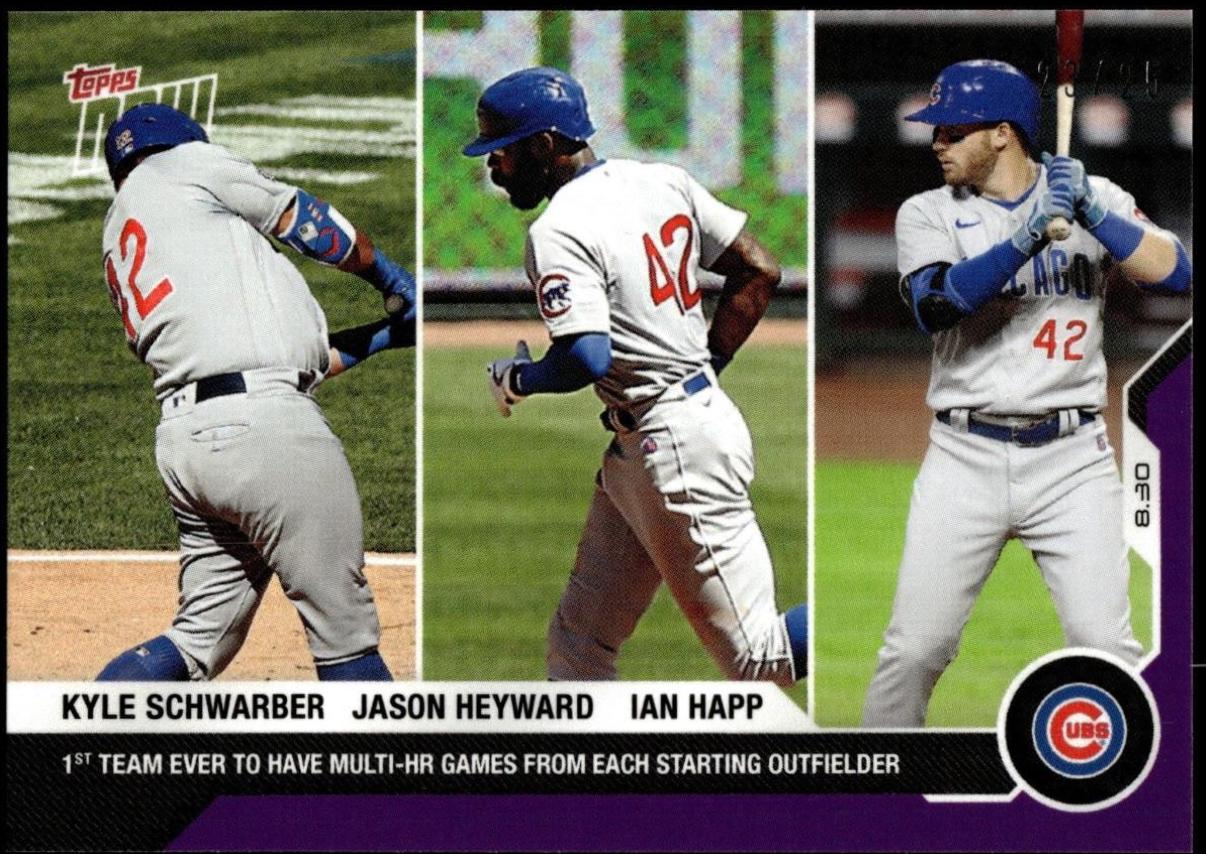 Kyle Schwarber / Jason Heyward / Ian Happ [Purple] #182