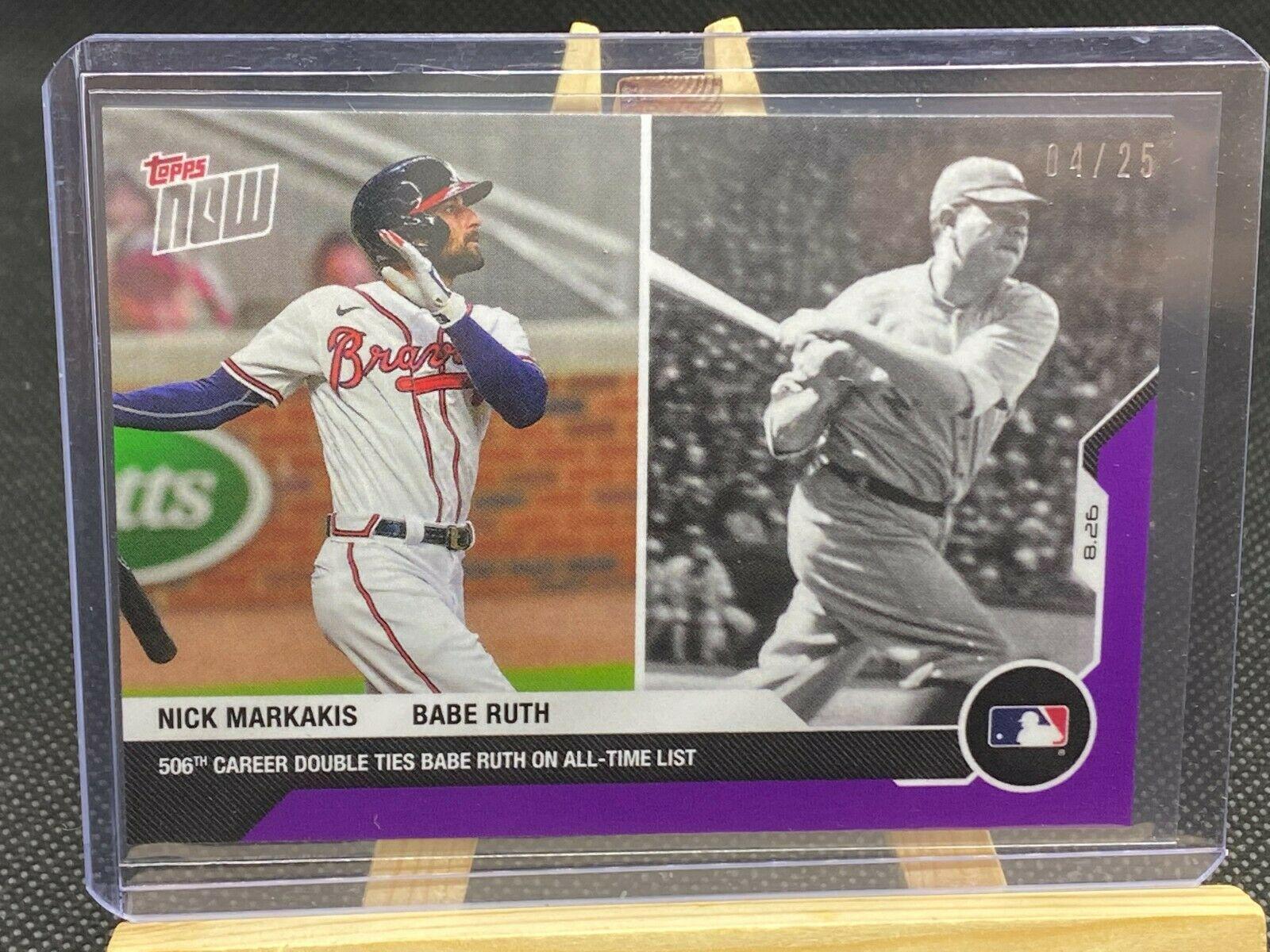 Nick Markakis / Babe Ruth [Purple] #163