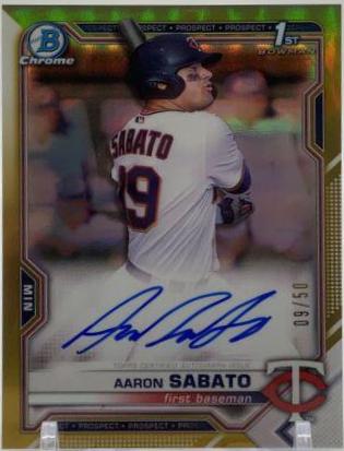 Aaron Sabato [Gold Refractor] #CPA-AS