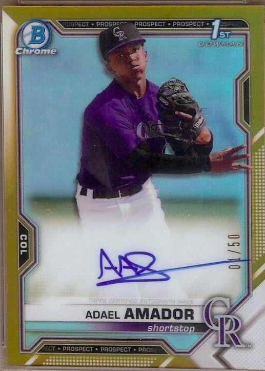 Adael Amador [Gold Refractor] #CPA-AAM