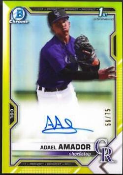 Adael Amador [Yellow Refractor] #CPA-AAM