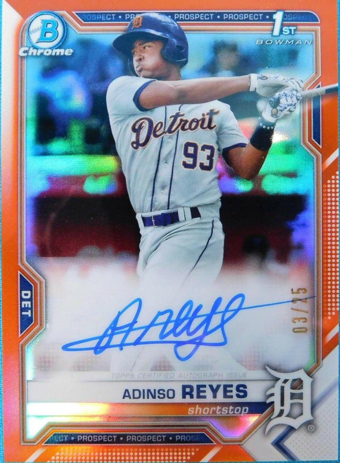 Adinso Reyes [Orange Refractor] #CPA-ARE
