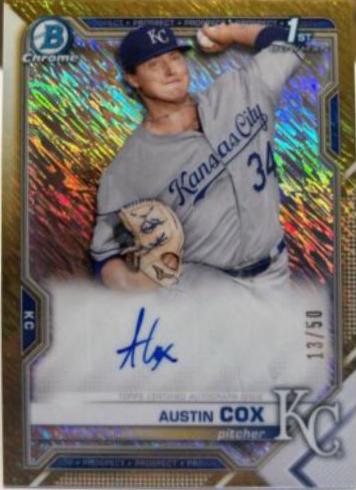 Austin Cox [Gold Shimmer Refractor] #CPA-AC