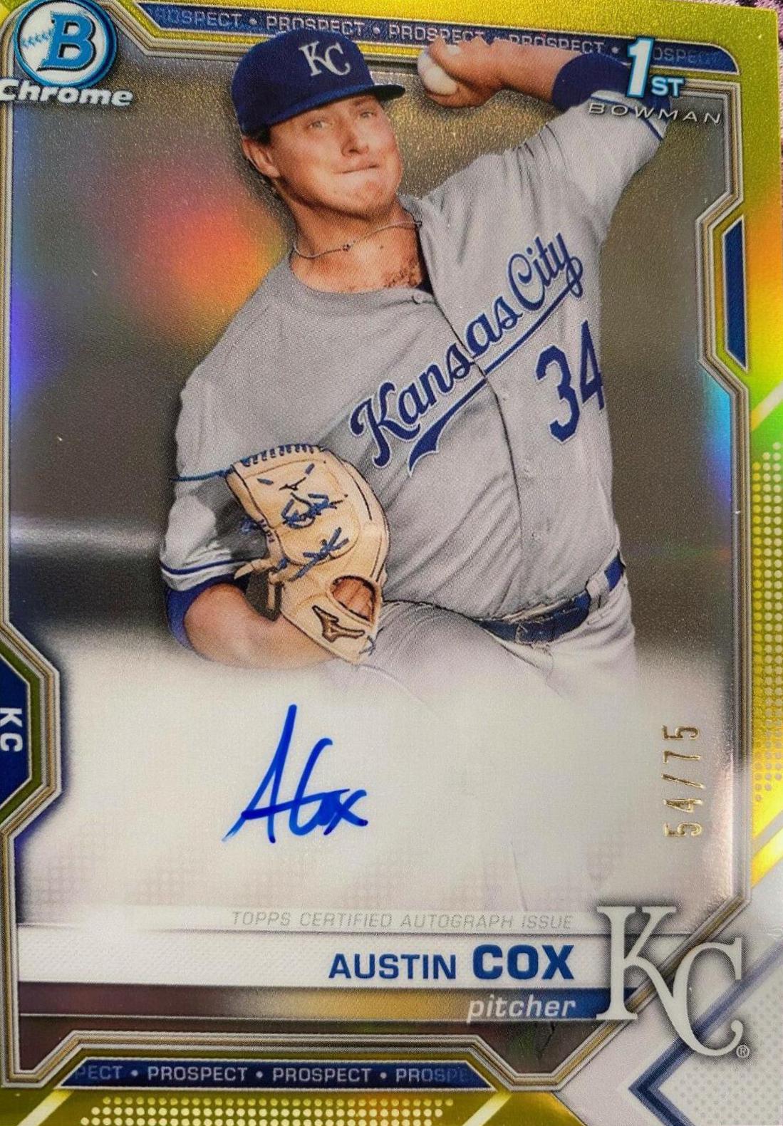 Austin Cox [Yellow Refractor] #CPA-AC