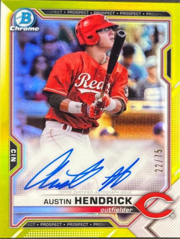 Austin Hendrick [Yellow Refractor] #CPA-AH