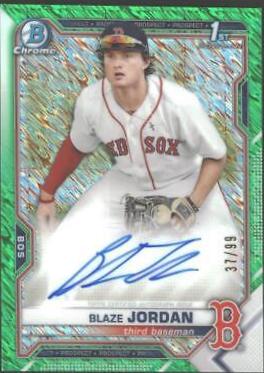Blaze Jordan [Green Shimmer Refractor] #CPA-BJ