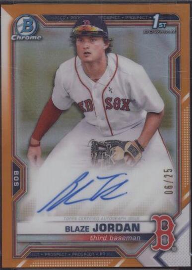 Blaze Jordan [Orange Refractor] #CPA-BJ