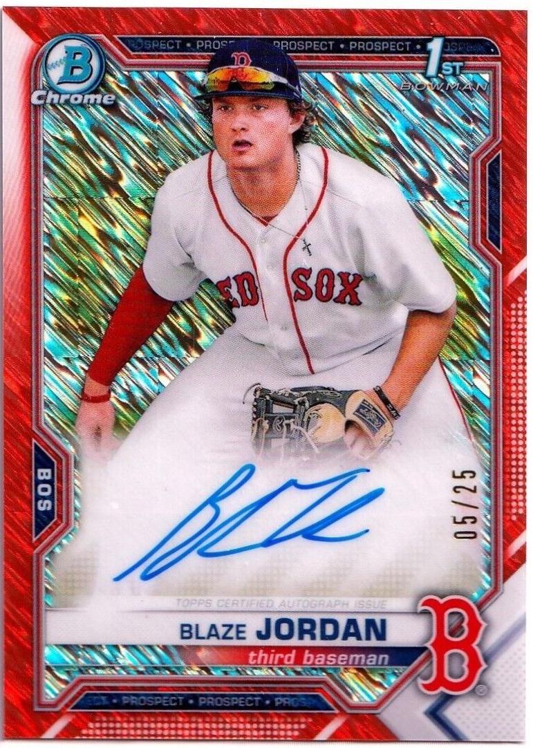 Blaze Jordan [Orange Shimmer Refractor] #CPA-BJ
